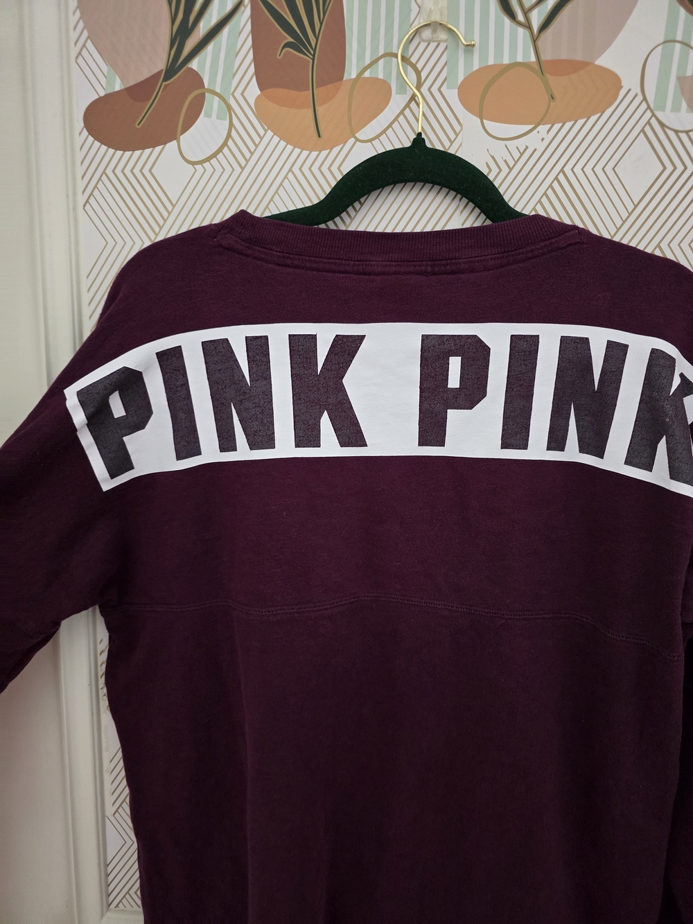Victoria's Secret PINK Varsity Crew Pullover Sweatshirt - Picture 9 of 10